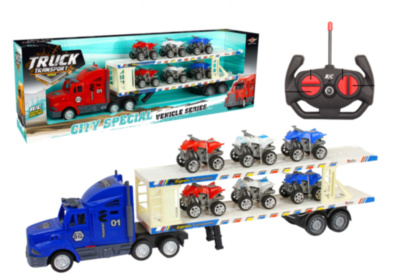 Camion cu Trailer și 6 Mașinuțe Teleghidat | image