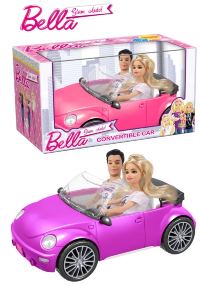 Set Barbie și Ken cu Mașină Decapotabilă, 36cm | image