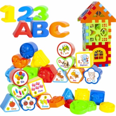 Căsuța cu Stivuitor de Cifre și Forme Geometrice, 45detalii    | image