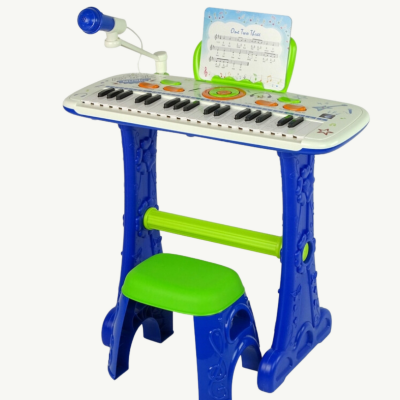 Pian Electronic cu Microfon și Scaun pentru Copii - Rock Music | image