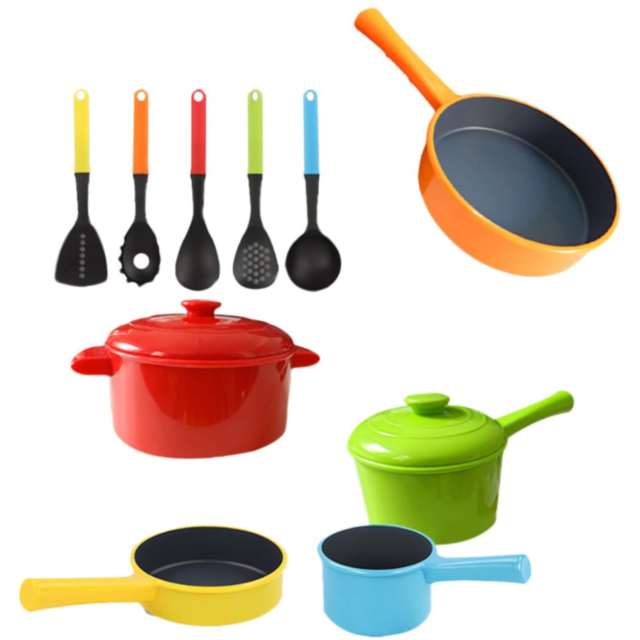 Set de Ustensile și Vase de Bucătărie pentru Copii – Mini Chef