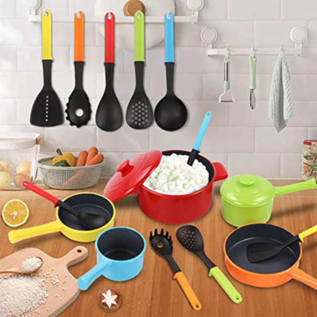 Set de Ustensile și Vase de Bucătărie pentru Copii – Mini Chef