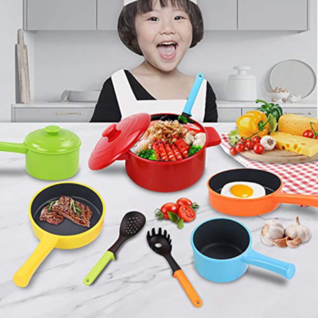 Set de Ustensile și Vase de Bucătărie pentru Copii – Mini Chef