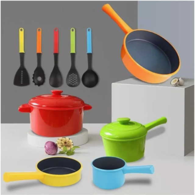 Set de Ustensile și Vase de Bucătărie pentru Copii – Mini Chef