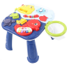 Măsuță Interactivă 3 în 1 cu Pian, Coș de Baschet și Activități Educative