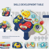 Măsuță Interactivă 3 în 1 cu Pian, Coș de Baschet și Activități Educative