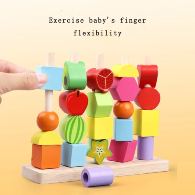 Set de Coloane Colorate cu Forme Geometrice și Activități Interactive