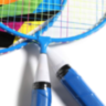 Set Badminton pentru Copii cu 2 Rachete și 3 Fluturași (culoare aleatorie)