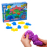 Nisip Kinetic Colorat cu 8 Forme de Modelat Animale, 400gr