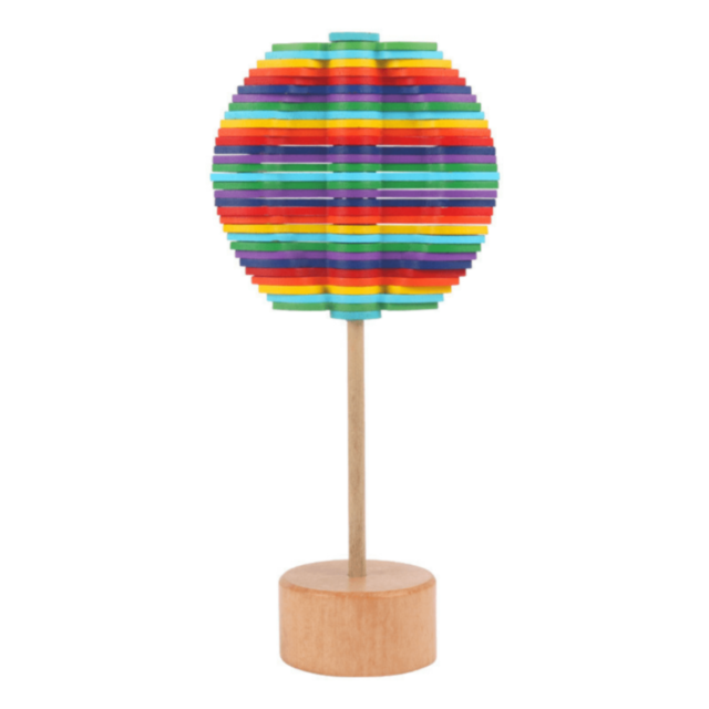 Arbore Montessori din Lemn Colorat Rotativ Educațional