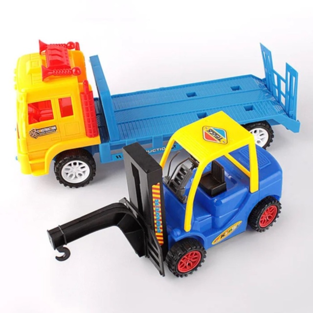 Camion Transport cu Stivuitor de Jucărie pentru Copii (culoare aleatorie)