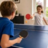 Set tenis de masă: două palete și trei mingi