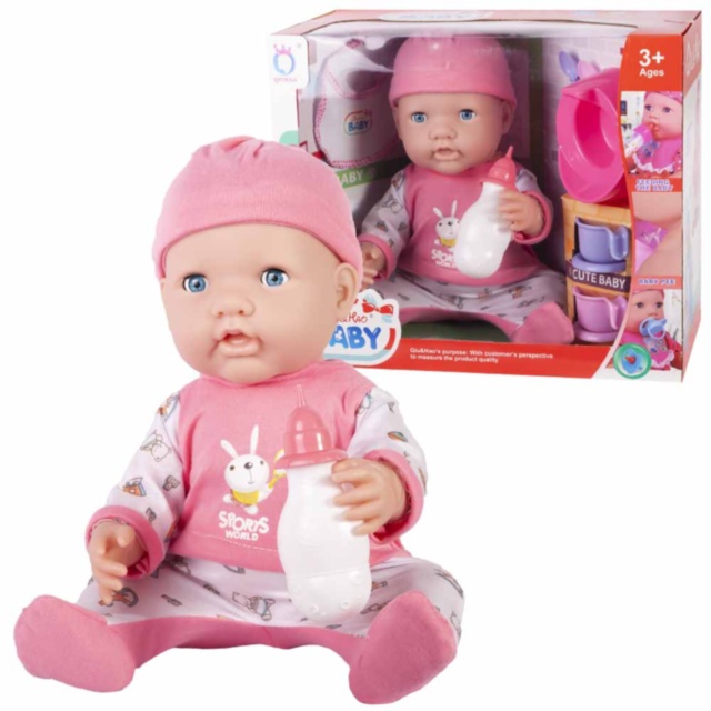 Bebelușul  la Oliță  Interactiv, cu 6 Sunete Realiste, Biberon și Tacâmuri