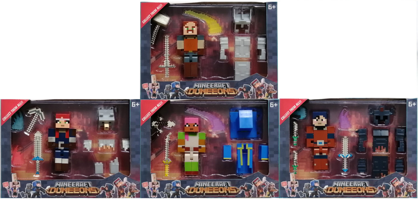 Minecraft cu 2 Figurine și Accesorii