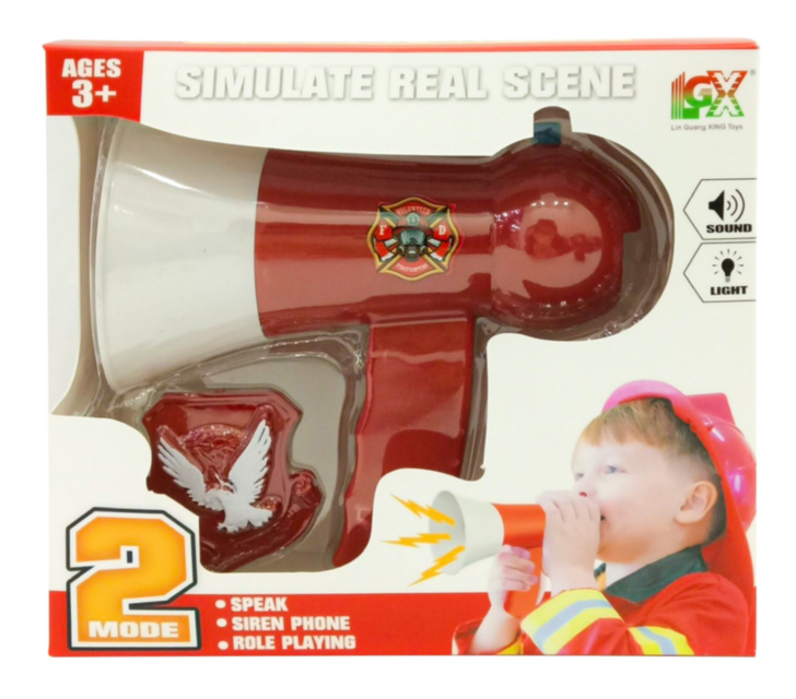 Megafon Pompier, Amlifică Vocea, Buton de Alarmă