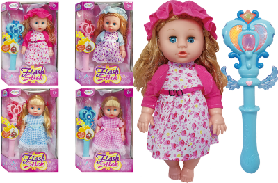 Păpușă Interactivă cu 12 Sunete și Baghetă Magică Electrică | image