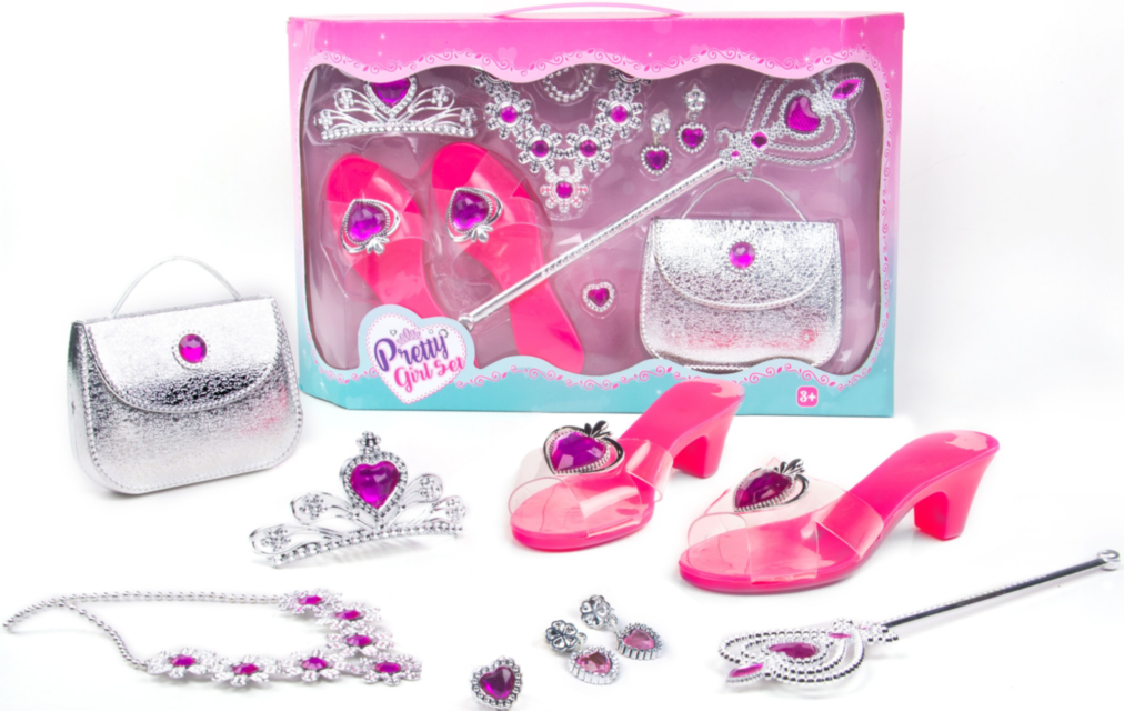 Set Fashion cu Pantofi, Gentuță, Baghetă și Diademă