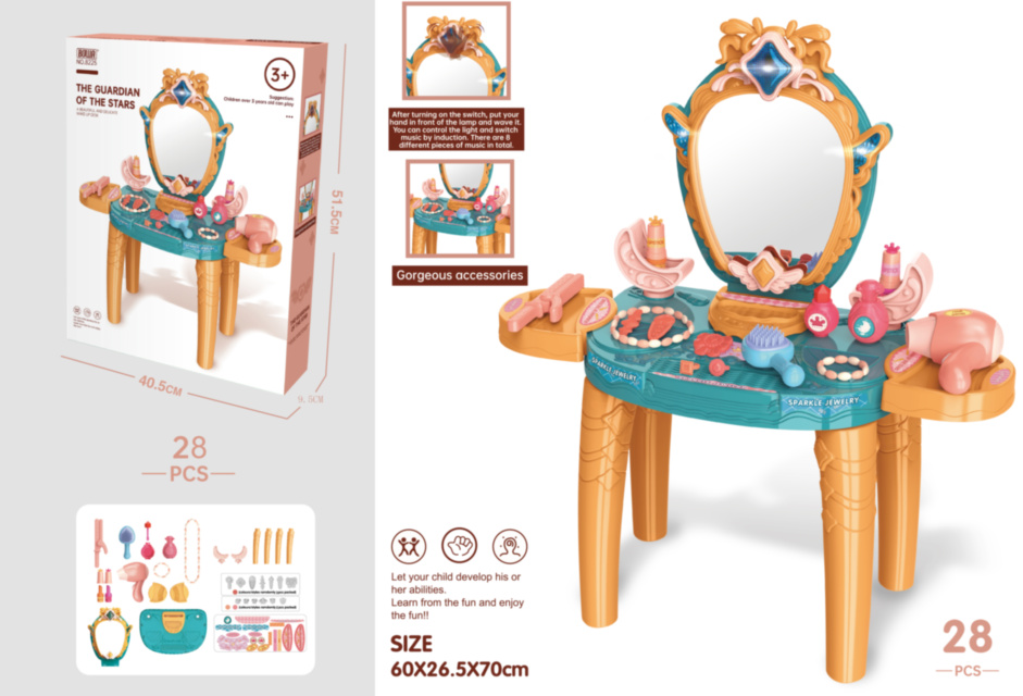 Mega Set Ungheraș de Frumusețe cu Lumini, Sunete și Accesorii