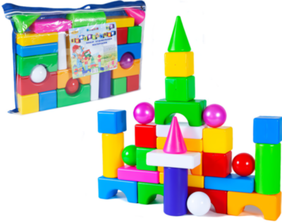 Set de Construcție cu Forme Geometrice Colorate   | image