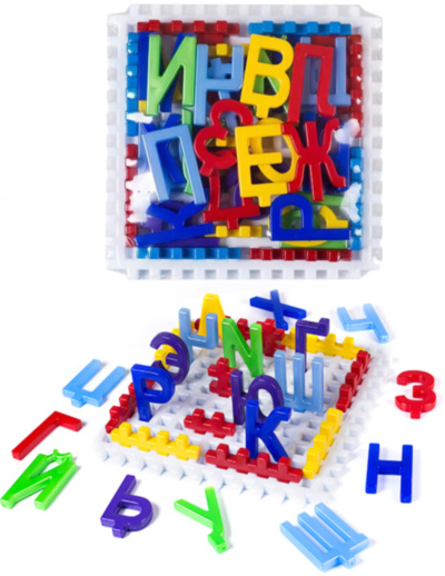 Constructor Puzzle Educativ cu Alfabetul Rusesc | image