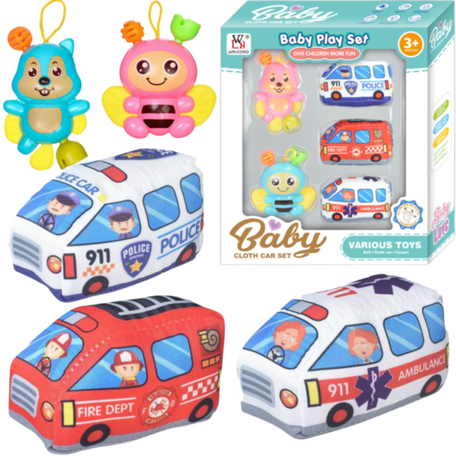 Set de Jucării pentru Bebeluși – Mașinuțe și Figurine