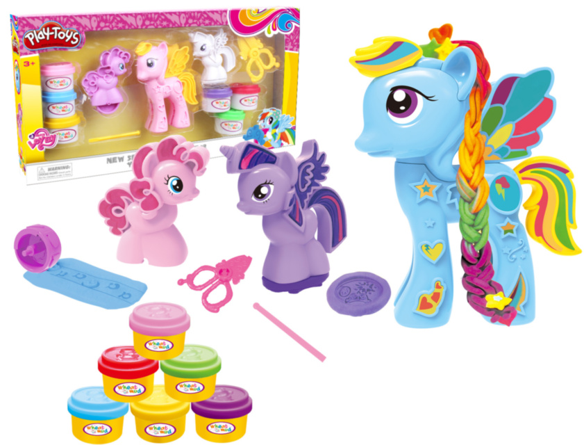Стильный Салон Пони с 6 Цветами, набор с пластилином