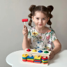 Sortator Montessori din Lemn cu Ciocănel și Forme Geometrice