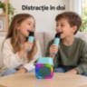 Set karaoke pentru copii cu boxă și două microfoane