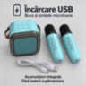 Set karaoke pentru copii cu boxă și două microfoane