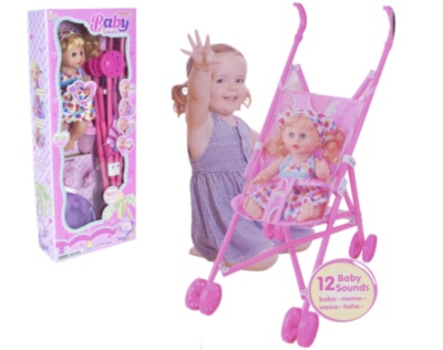 Bebelușul  la Oliță  Interactiv, cu 12 Sunete Realiste, Сărucior, Pampers, Oliță, Suzetă și Biberon | image