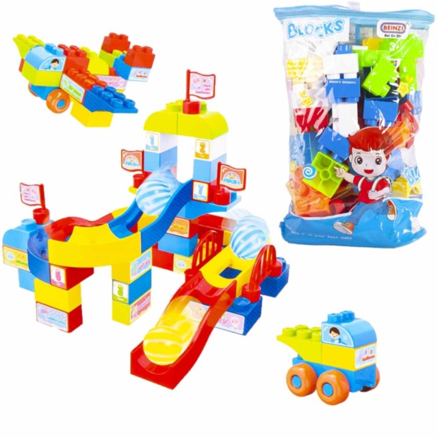 Set de Construcție din 57 Blocuri Colorate