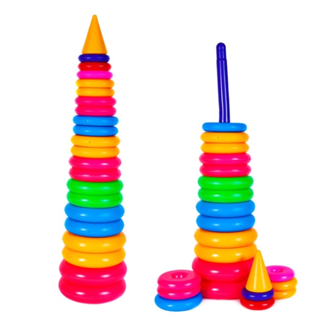 Piramida Uriașă Multicoloră, 90cm