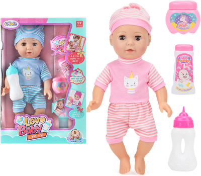 Bebelușul Interactiv cu 12 Sunete Realiste și Sticluță, face pi-pi la oliță | image