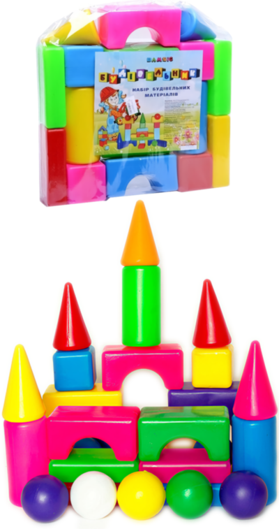 Set de Construcție cu Forme Geometrice Colorate   | image