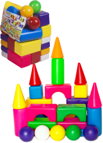 Set de Construcție cu Forme Geometrice Colorate  | image