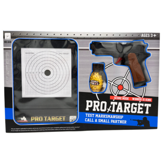Set de Antrenament de Tir pentru Țintire Pro Target – Pistol și Țintă Inclusă
