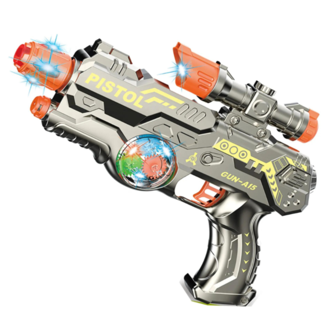 Pistol Interactiv cu Lumini și Sunete