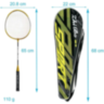 Set 2 Rachete Badminton cu Geantă și Fluturași Inclusi | Ideal pentru Familie și Prieteni