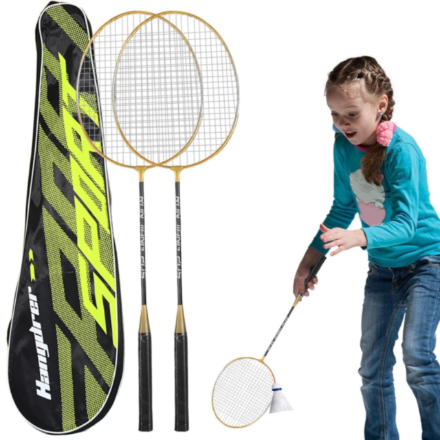 Set 2 Rachete Badminton cu Geantă și Fluturași Inclusi | Ideal pentru Familie și Prieteni
