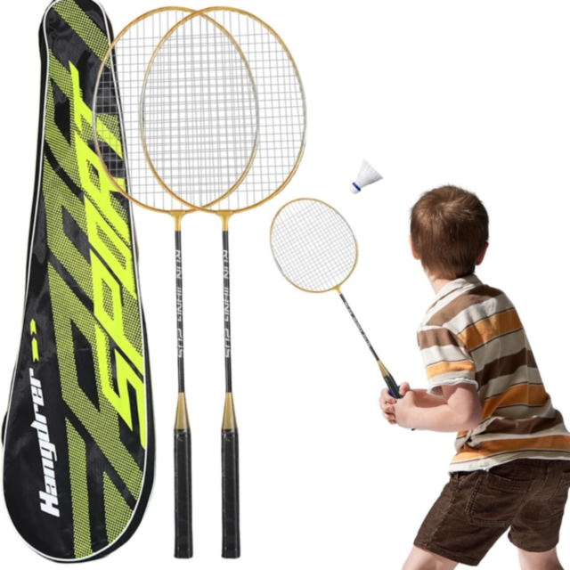 Set 2 Rachete Badminton cu Geantă și Fluturași Inclusi | Ideal pentru Familie și Prieteni