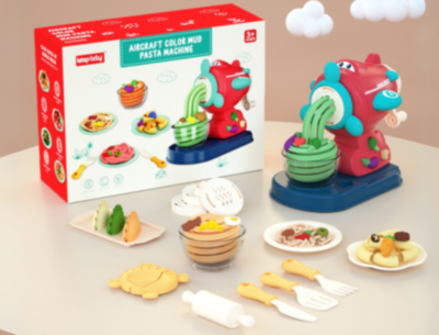 Mașină de Paste Plastilină Copii cu Accesorii Colorate | image