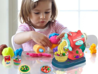 Mașină de Paste Plastilină Copii cu Accesorii Colorate | image