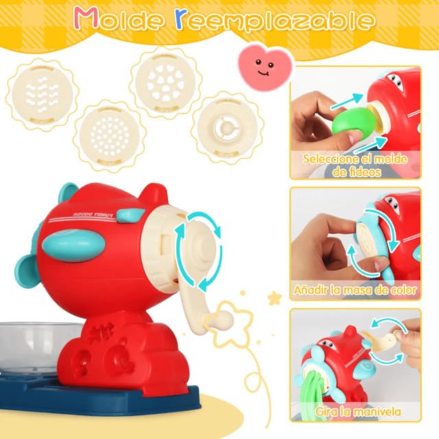 Mașină de Paste Plastilină Copii cu Accesorii Colorate