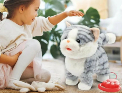 Pisicuță Interactivă cu Telecomandă și Sunete (culoare aleatorie) | image