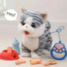 Pisicuță Interactivă cu Telecomandă și Sunete (culoare aleatorie)