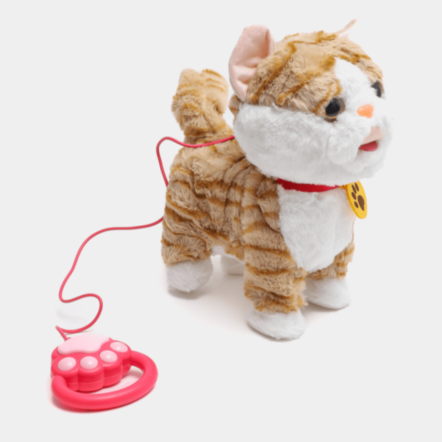 Pisicuță Interactivă cu Telecomandă și Sunete (culoare aleatorie)