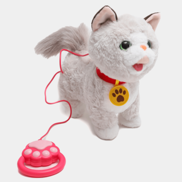 Pisicuță Interactivă cu Telecomandă și Sunete (culoare aleatorie)