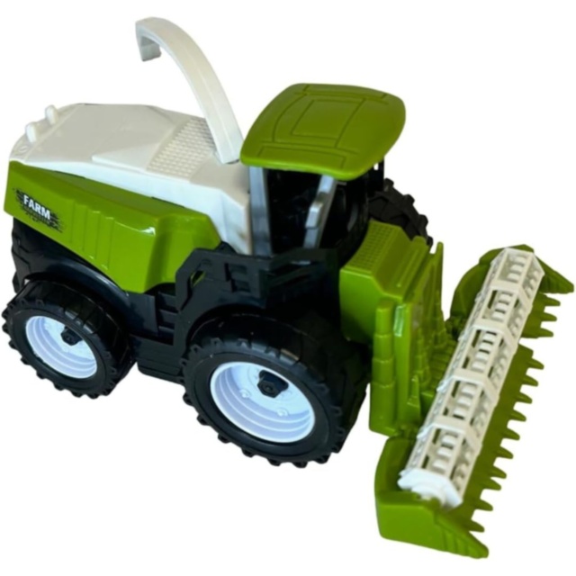 Combină agricolă jucărie copii cu heder detașabil