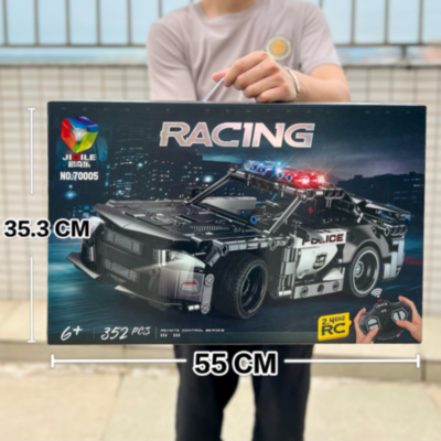 Mașină de Poliție de Asamblat cu Telecomandă – Set Tehnic 2.4GHz, 352 piese   | image