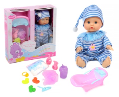 Bebelușul  la Oliță  Interactiv, cu 12 Sunete Realiste, Cădiță, Biberon și Accesorii de Baie | image
